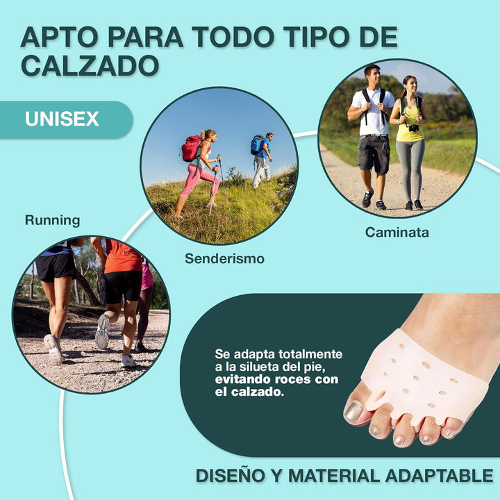 Almohadillas Terapéuticas Con Separador de Dedos l PharmaToe™