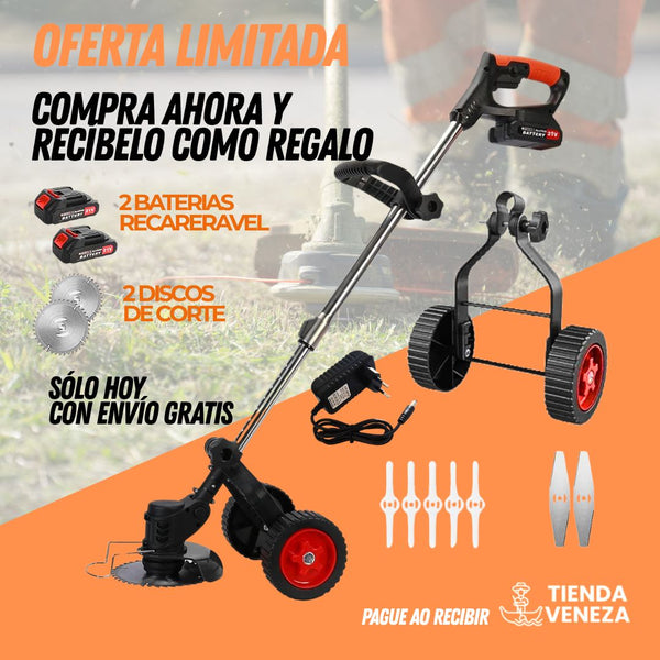 Mantén tu jardín impecable con la potente Guadaña TurboBlade™ – ¡Solo por hoy con 2 baterías gratis!